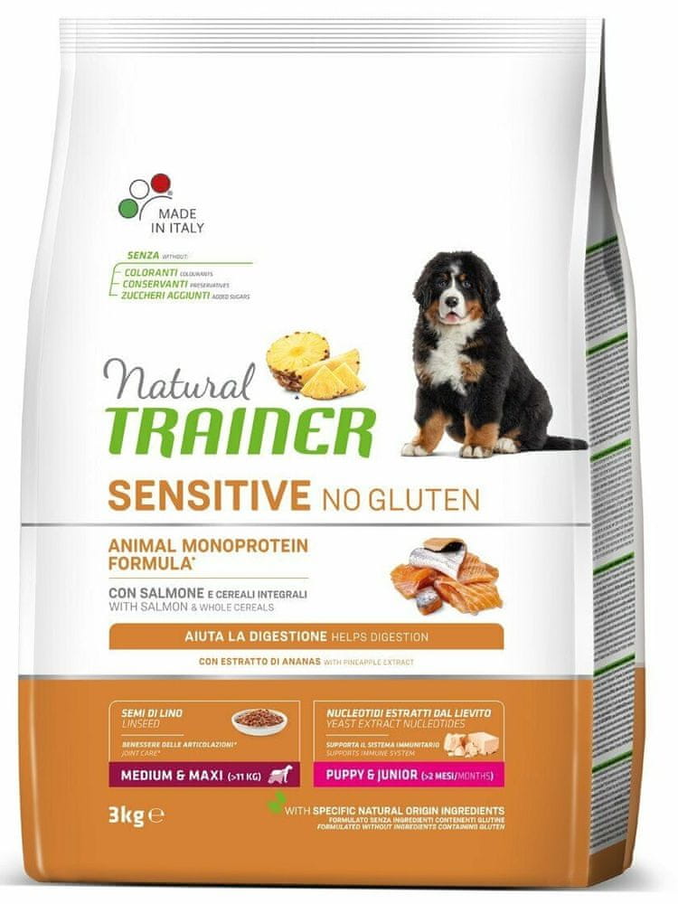 TRAINER Natural Sens.No glut.Pup&Jun M/M losos 3 kg